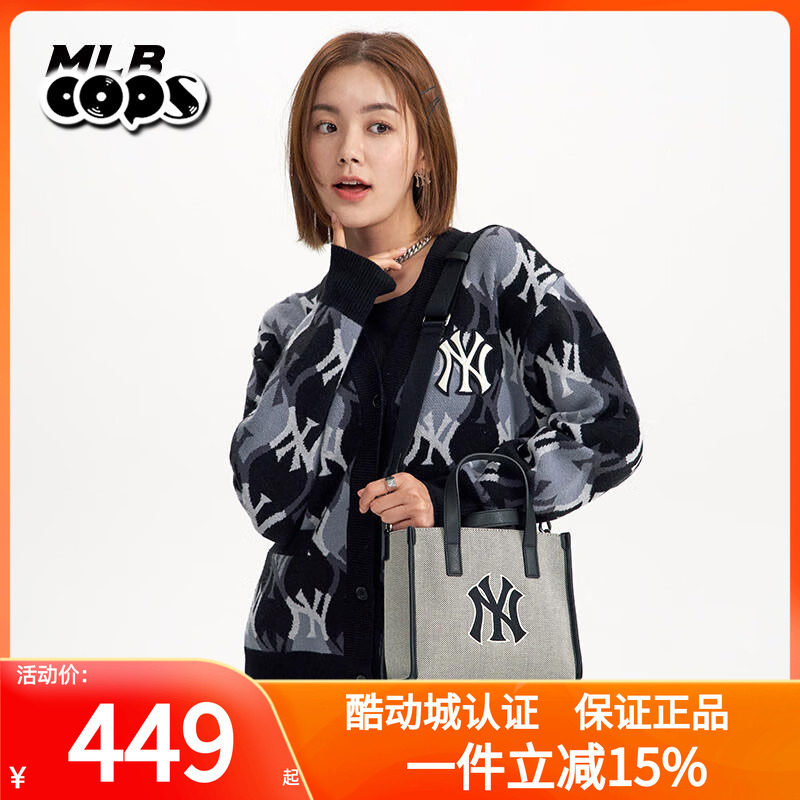 手提包单肩包新款MLB大标帆布包