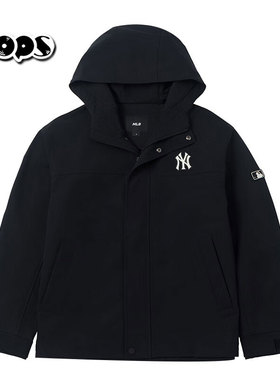 MLB冲锋衣男女同款基础防水防污三防夹克外套春季新款3AWJB0161
