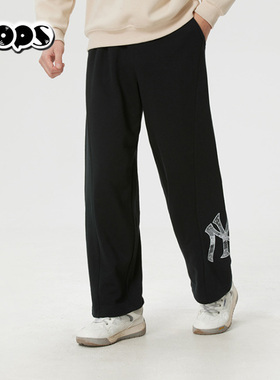 MLB26官方NY直筒裤子男女裤2026春季新款运动裤休闲长裤3APTM0261