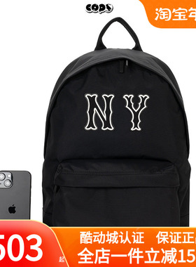 MLB情侣24款双肩包男女NY大标复古休闲背包运动包3ABKM054N/BKM05