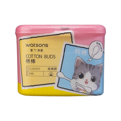 屈臣氏纸轴棉花棒3盒韧性强