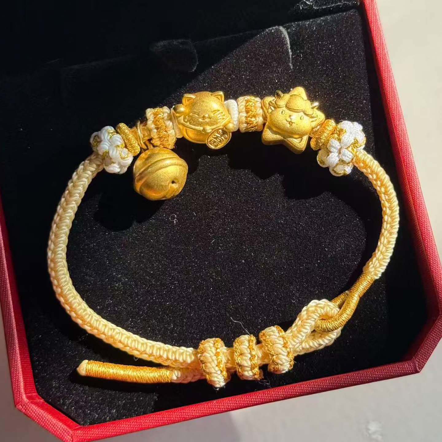 可爱kitty猫手绳手工编织绳