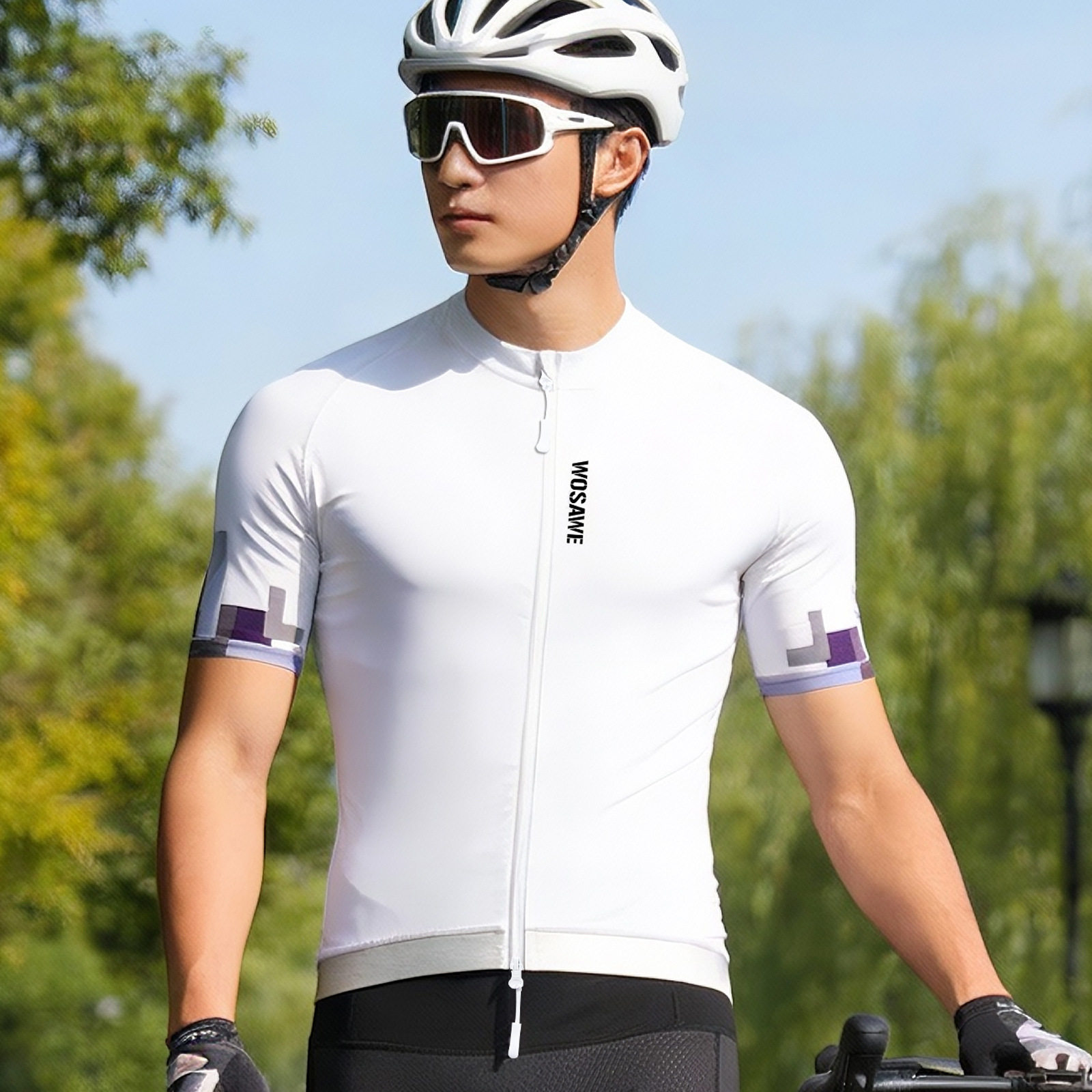 骑行服公路自行车骑行短袖春夏季男士透气速干专业骑行上衣比赛
