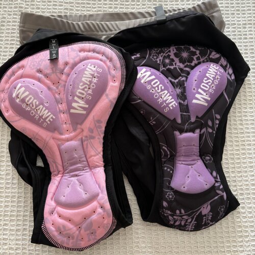 骑行内裤女款带屁垫5D硅胶坐垫