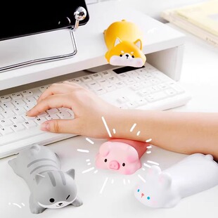记忆棉鼠标垫护腕垫可爱减压办公桌面摆件柔软舒适护手腕手托手枕