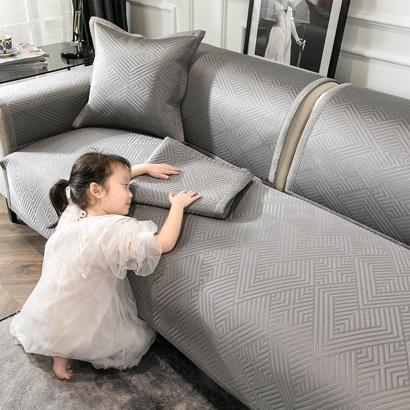 冰丝凉席沙发座垫夏季防滑沙发垫夏天款现代坐垫罩巾水洗,居家布艺,沙发垫,淘宝优惠券,粉丝福利购,淘宝优惠卷