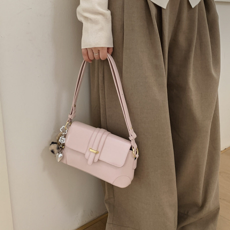 韩版时尚腋下包包女法棍包2026春季新款小方包百搭单肩斜挎包,箱包皮具/热销女包/男包,小方包,淘宝优惠券,粉丝福利购,淘宝优惠卷