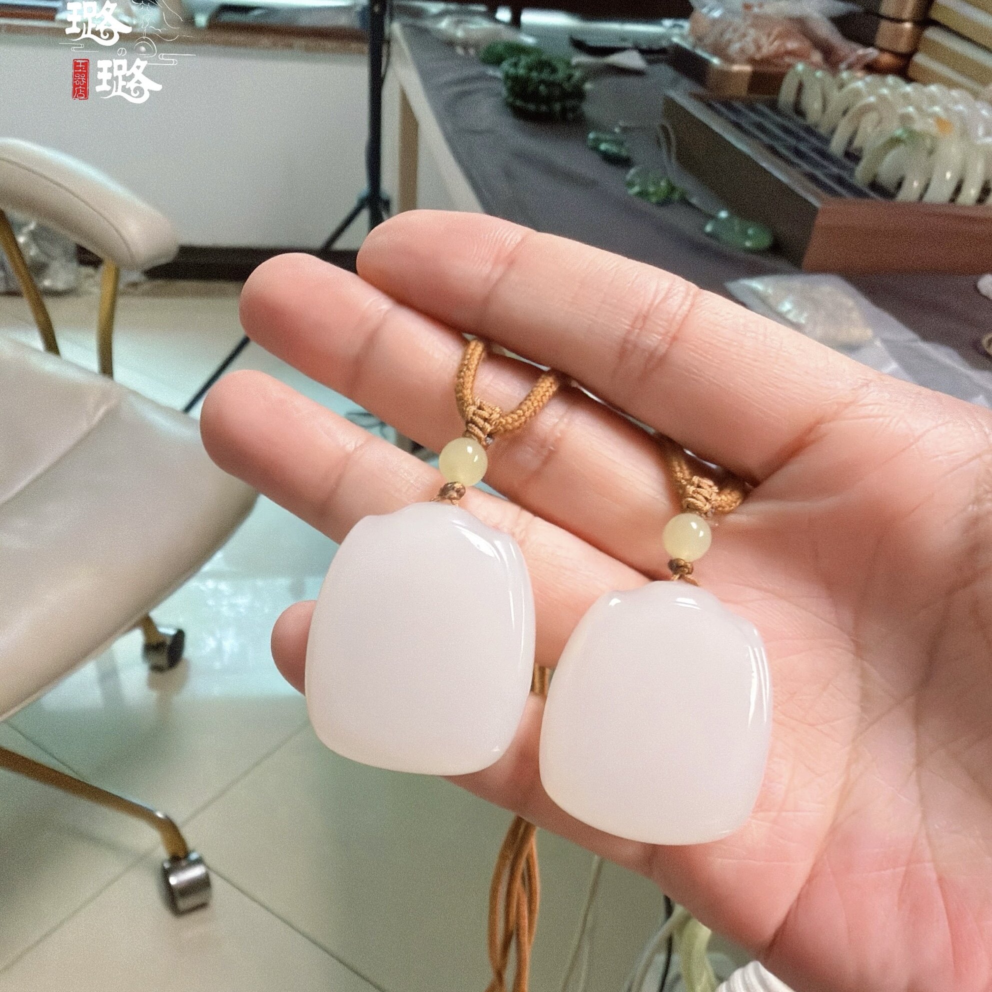 【璐璐的玉器店】和田玉平安扣平安锁貔貅各种小随型吊坠项链