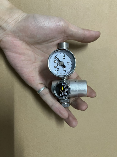 气动咖啡机 二氧化碳co2减压阀  露营双表 可控制预浸泡 恒压输出