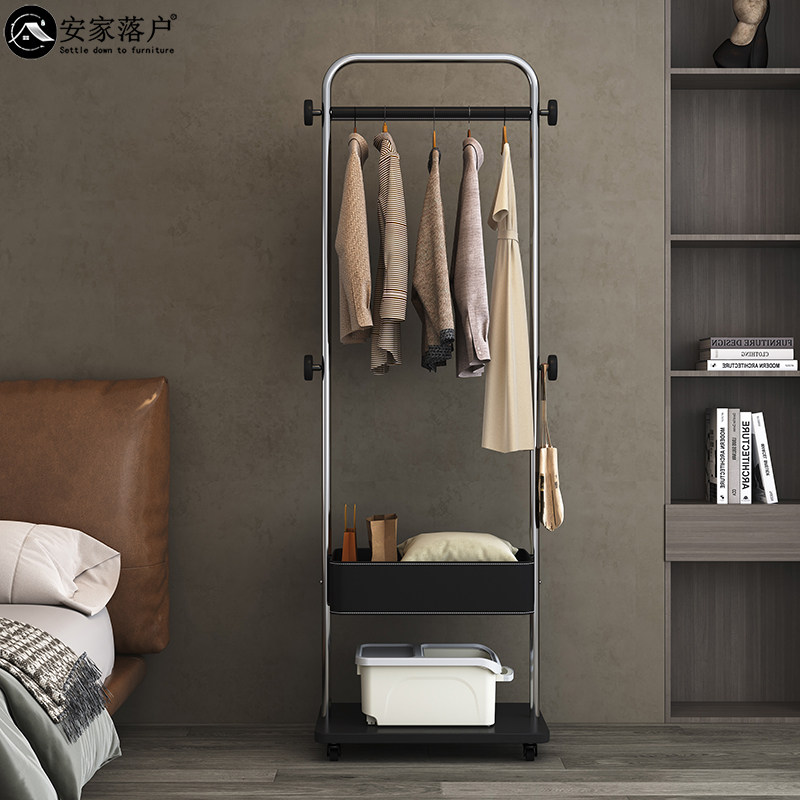 「吉祥如意」轻奢落地衣帽架卧室客厅现代简约家用收纳床头挂衣架