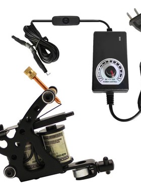 新学员单机纹身套装刺青工具全套割线打雾一体纹身器材带电源色料