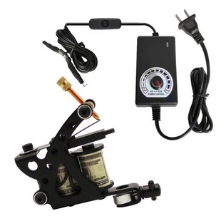 新学员单机纹身套装刺青工具全套割线打雾一体纹身器材带电源色料