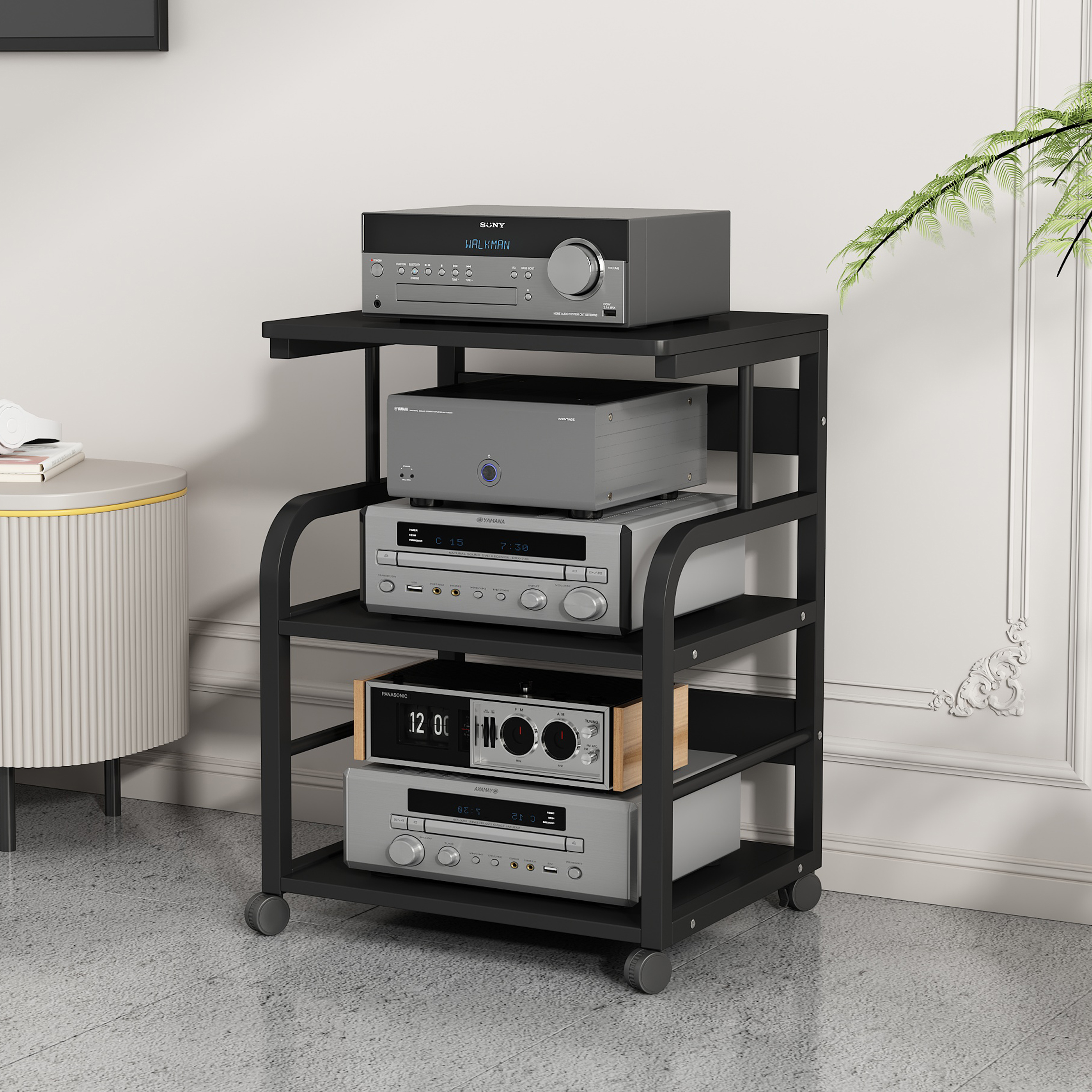 大尺寸功放机架胆机支架HIFI音响机柜CD机解码器甲类调音台收纳架