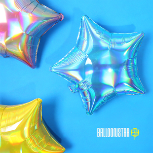 铝膜五角星爱心圆形气球生日派对酒店ktv拍照布置氛围装饰道具