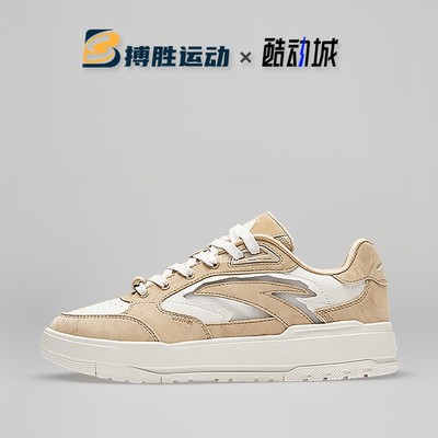 Anta低帮板鞋女款棕白