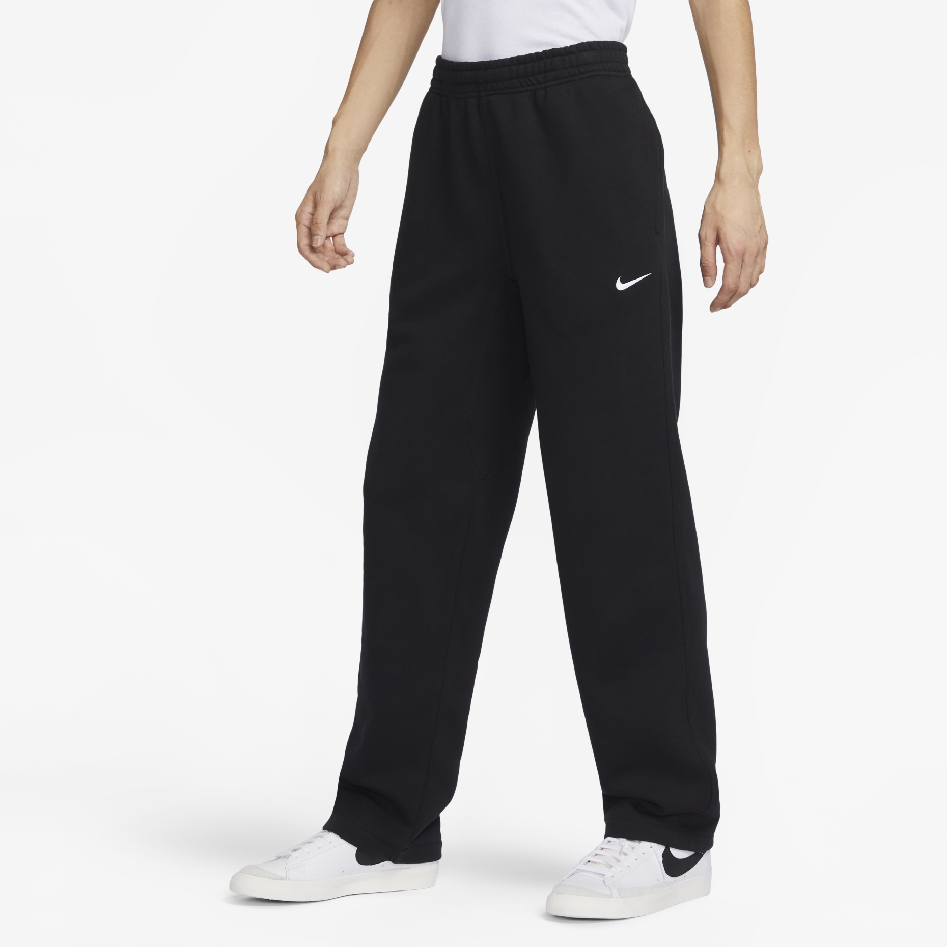 Nike耐克男加绒保暖针织直筒长裤