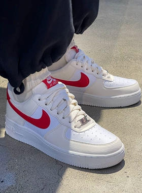 Nike Air Force 1 Low 耐克女子AF1白红低帮板鞋 DC9486-109-111