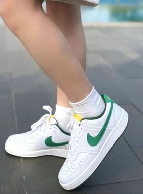 Nike耐克Court Vision 舒适防滑耐磨轻便白绿低帮板鞋 FN3447-131
