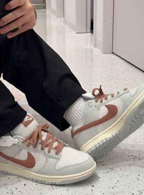 Nike Dunk Low 耐克男士灰红色百搭经典低帮板鞋 HJ4329-001 -002