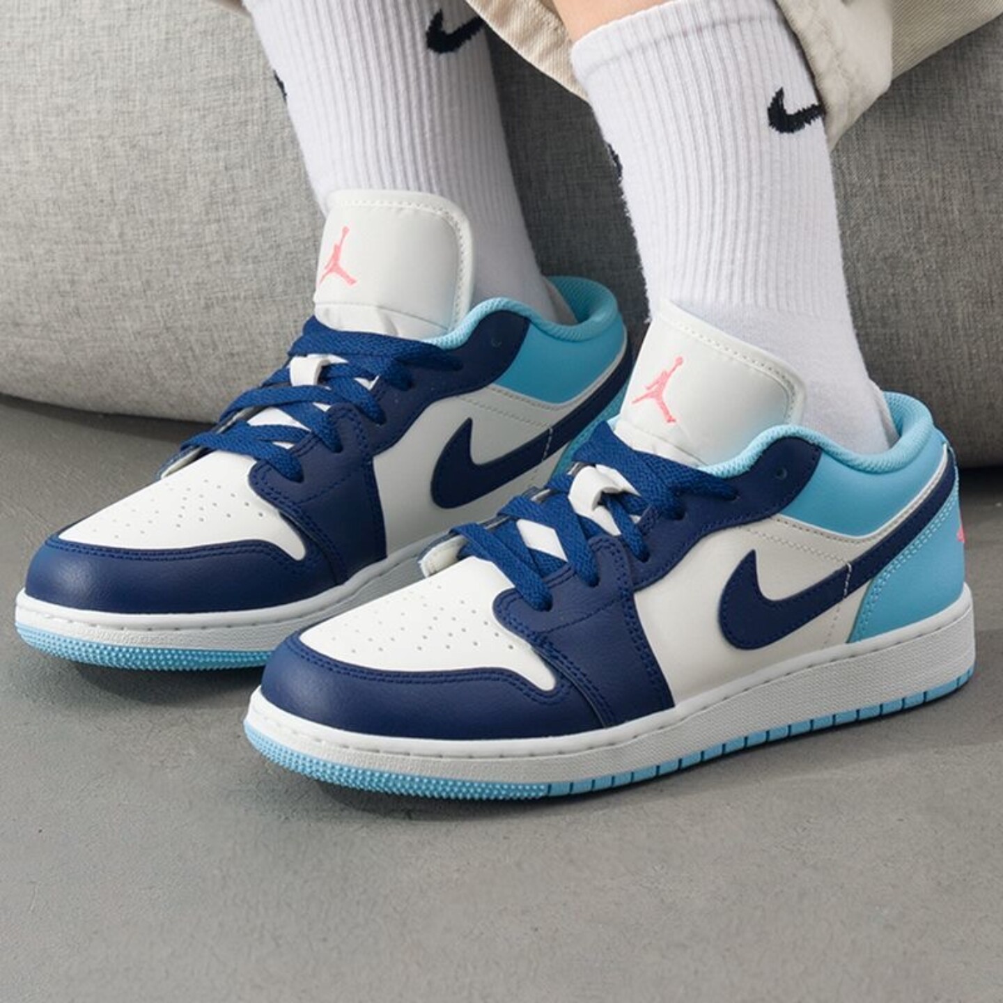 耐克AIR JORDAN 1 LOW AJ1低帮防滑耐磨运动休闲板鞋 553560-149