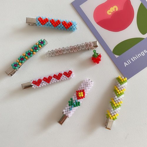 huya手作手工串珠发夹daloodins