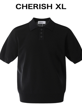 CHERISH XL【老钱新贵】透气抗皱/针织重磅短袖polo衫男款长袖T恤