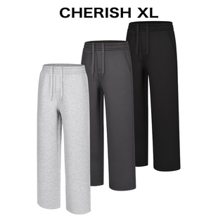 松弛慵懒感 长期主义 CRXL重磅750G「太空棉空气层」宽松卫裤 男款