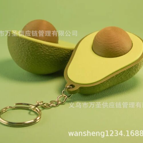 跨境 3D 打印 Keychain 仿真美食造型钥匙扣小猫配饰小挂件26831