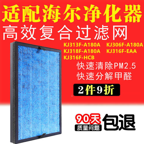 适配海尔空气净化器过滤网KJ306F-A180A KJ313F KJ318F KJ316滤芯