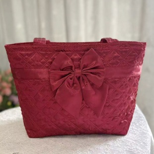 泰国曼谷包正品 nantita牌子轻便单肩包中号蝴蝶结包小象布包女包