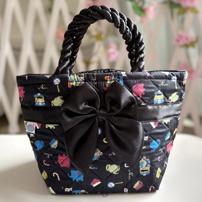 泰国曼谷包正品nantita牌子小号饺子包布包手提包蝴蝶结女包小包