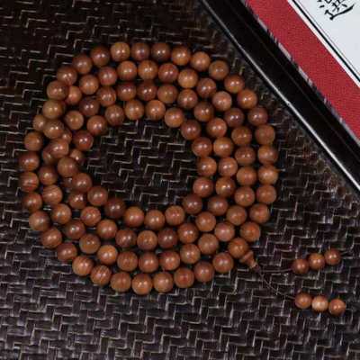 老山檀香虎皮黑肉横纹手链串饰品