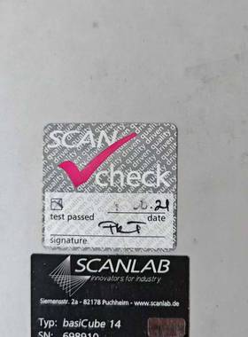 德国SCANLAB振镜basiCube14  光纤议价 维修！！！