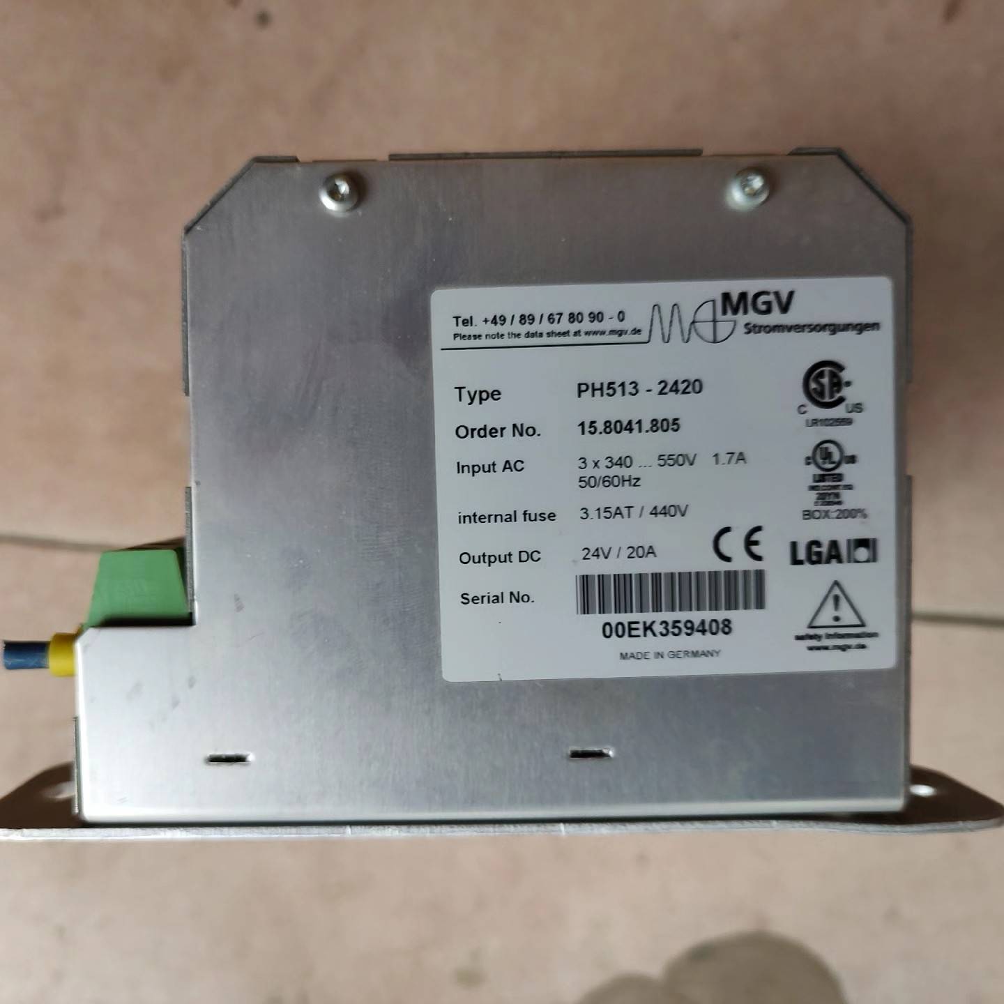 MGV电源 德国MGV PH513-2420    MGV议价 维修！！！