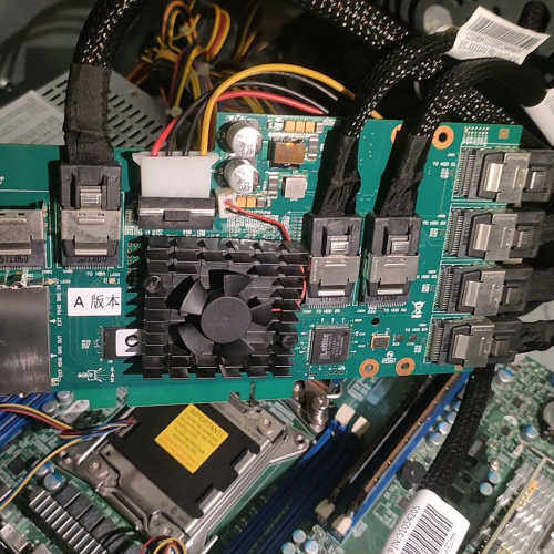 24口服务器背板卡 内外置支持SAS/SATA硬盘SAS2X议价也可维修