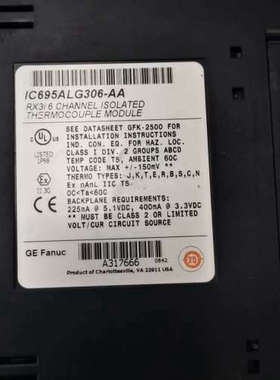 GE FANUC，IC695ALG306-AA议价也可维修