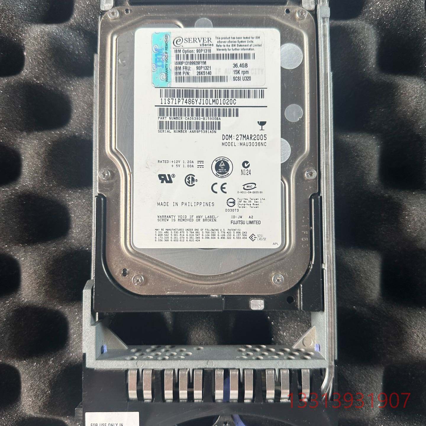 IBM  36GB   15K     3.5   U320议价 维修！！！