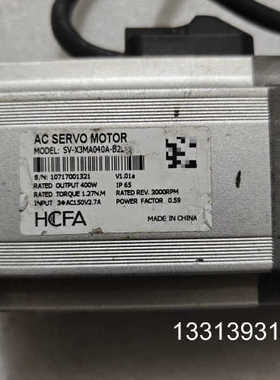 禾川电机 SV-X3MA040A-B2LN，实物拍摄议价也可维修