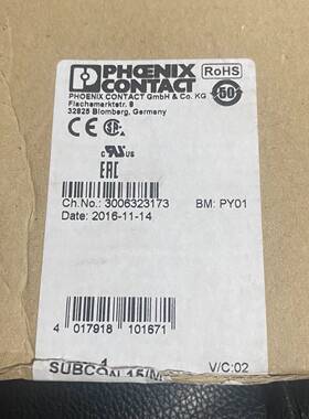 菲尼克斯2761606 SUBCON 15/M-SH D-S议价 维修！！！