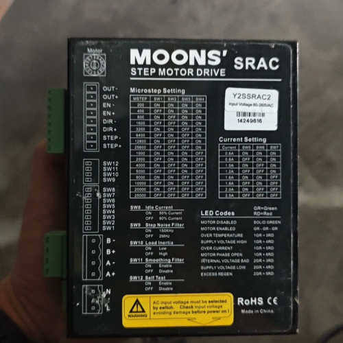 MOONS鸣志步进驱动器，型号Y2SSRAC2，SRAC2，议价也可维修