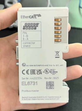 倍福 EL6731 功能正常 22年底的 橙色如图 背面议价也可维修