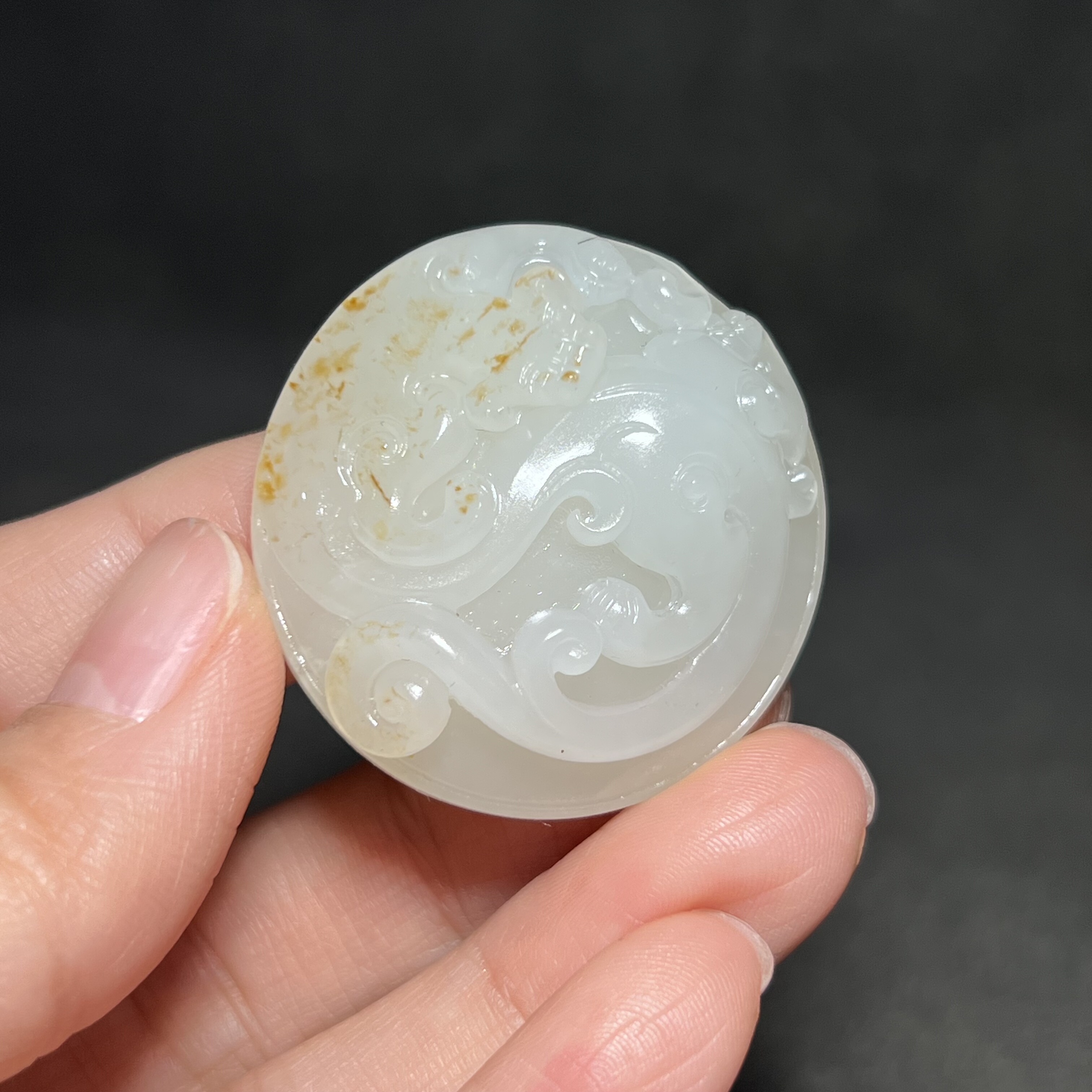 新疆和田玉籽料龙行天下螭龙吊坠苏工精品男女款玉器挂件玉佩