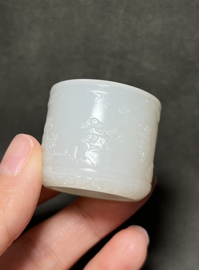 新疆和田玉籽料龙把件23mm苏工精品男女款玉器把件名家作品张良