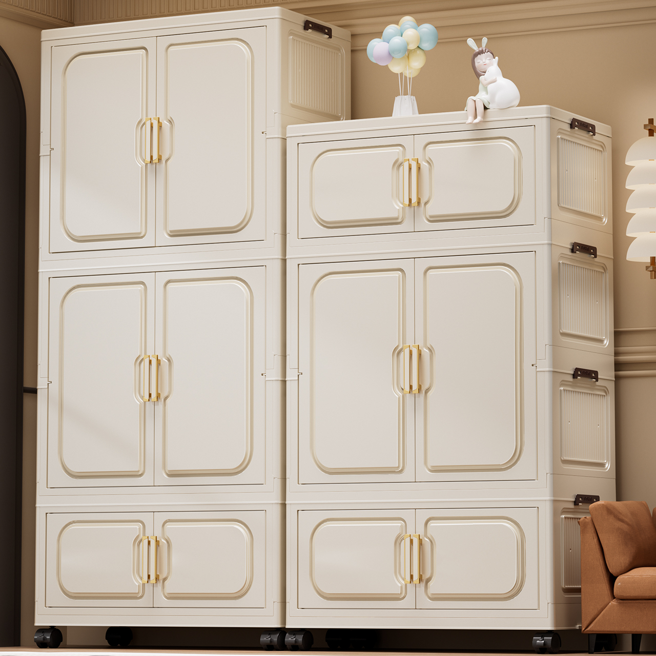 免安装简易衣柜折叠式宝宝衣橱