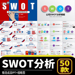 企业个人swot培训案例分析报告优势劣势图表公司SWOT分析PPT模板