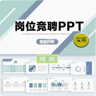 求职晋升述职个人简历面试演讲岗位竞聘ppt模板简约极简动态素材