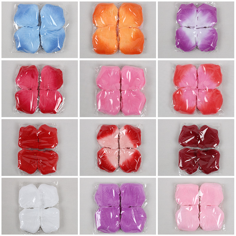 婚房婚礼表白路引装饰品仿真花瓣