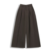 EC原创女装 直筒阔腿女N073 高腰宽松显瘦天丝速干裤 2024年秋款 新款