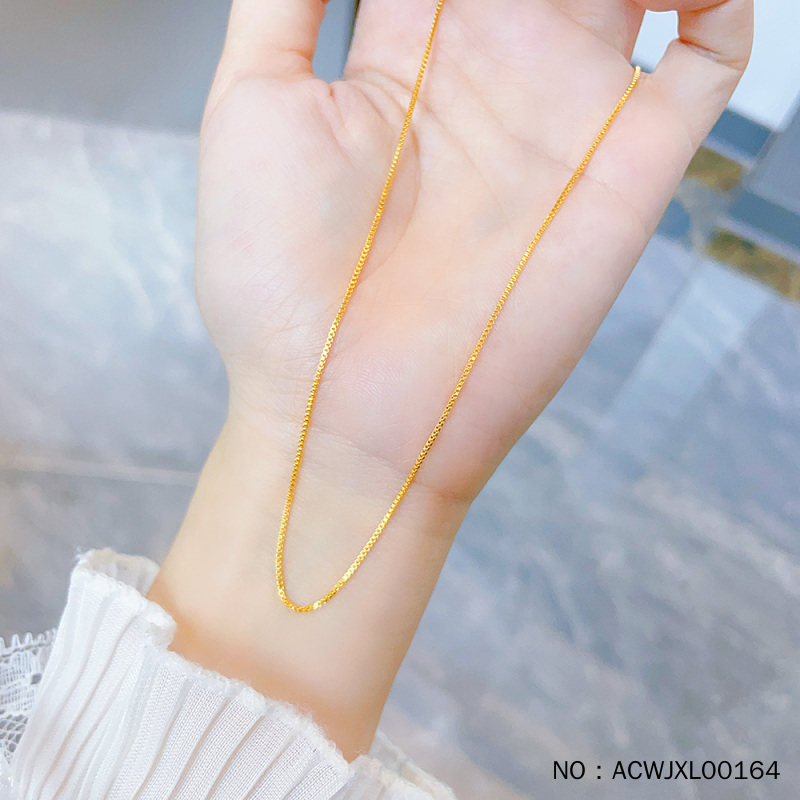 5G黄金足金纯黄金项链女款不可颈饰