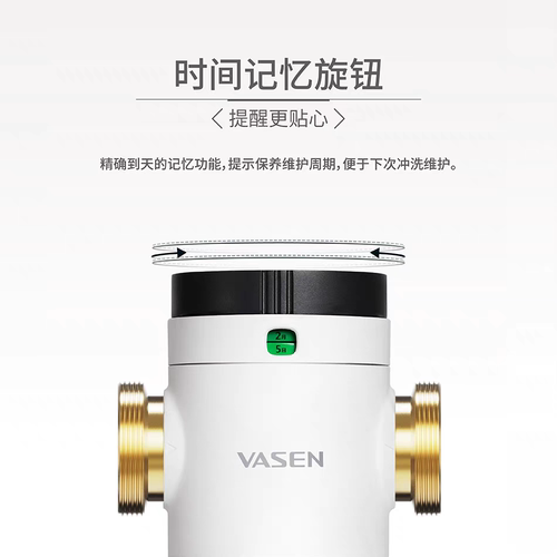 VASEN伟星前置过滤器F1如意漩洁自动反冲洗家用大流量自来水管
